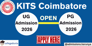 KITS Coimbatore Opens UG & PG Admissions for 2026; Apply Here!